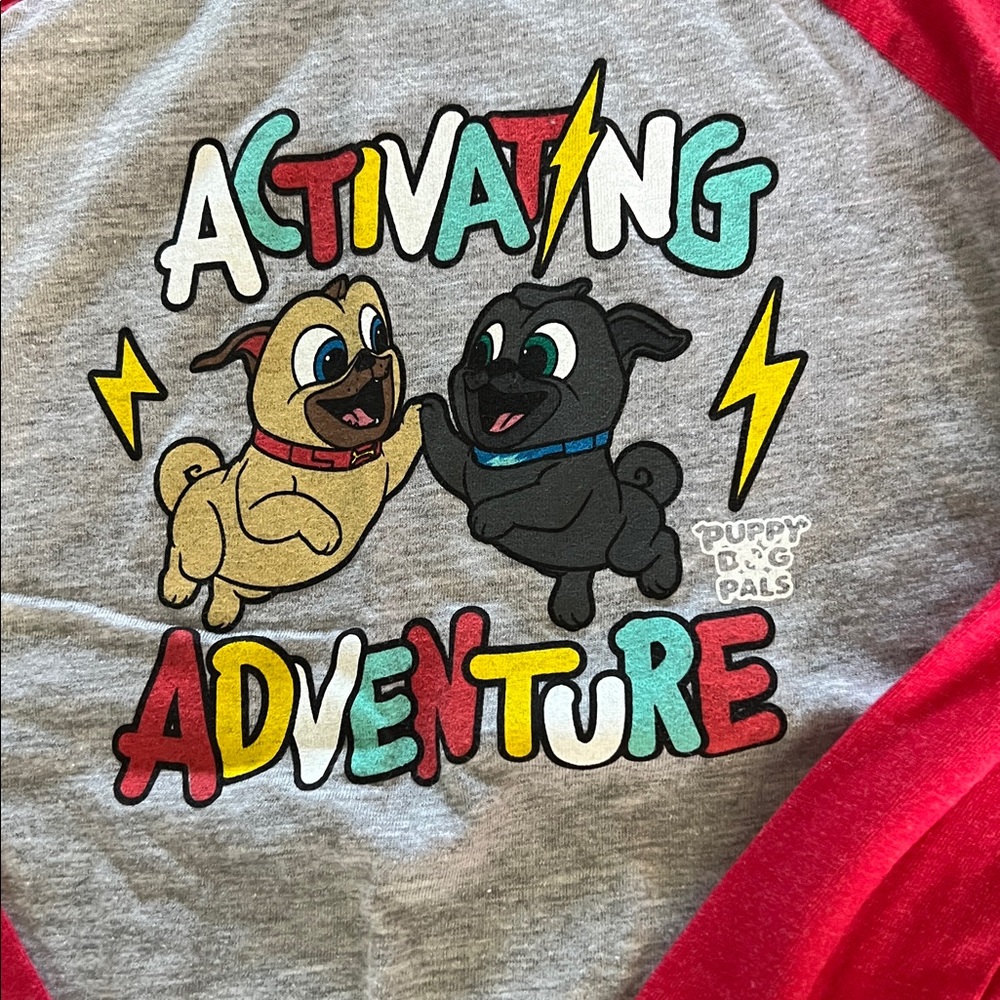 BNWOT boy’s size 5T Disney Puppy Dog Pals ‘Activating Adventure’ Long Sleeve Tee - Picture 2 of 4